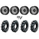 Assassinator Mud Tires 44x12-24 on MSA Coil Gloss Black Milled (24x10) Forged Wheels