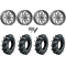 Assassinator Mud Tires 44x12-24 on MSA M47 Sniper Gunmetal Milled Wheels