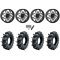 Assassinator Mud Tires 44x12-24 on System 3 Offroad ST-3 Matte Black Wheels