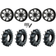 Assassinator Mud Tires 50x12-24 on System 3 Offroad ST-7 Gloss Black Milled (24x9) Wheels
