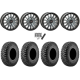 Incursion A/T 32x10-15 Tires on SB-8 Brushed Grey Beadlock Wheels