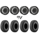 Incursion A/T 32x10-15 Tires on SB-8 Matte Black Beadlock Wheels