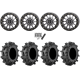 Terminator MAX 30x10-14 (6ply) Tires on Frontline 223 Gunmetal Grey Beadlock Wheels