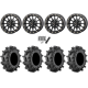 Terminator MAX 30x10-14 (6ply) Tires on Frontline 223 Matte Black Beadlock Wheels