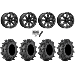 Terminator MAX 30x10-14 (6ply) Tires on MSA M42 Bounty Satin Black Milled Wheels