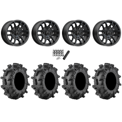 Terminator MAX 30x10-14 (6ply) Tires on MSA M43 Fang Titanium Tint Wheels