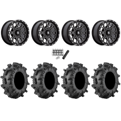 Terminator MAX 30x10-14 (6ply) Tires on MSA M45 Portal Gloss Black Milled Wheels