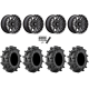 Terminator MAX 30x10-14 (6ply) Tires on MSA M45 Portal Gloss Black Milled Wheels