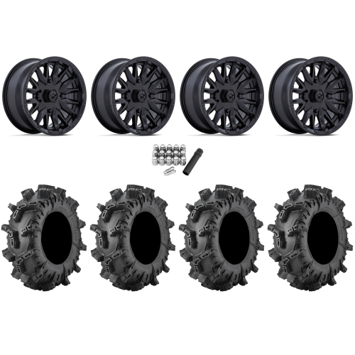 Terminator MAX 30x10-14 (6ply) Tires on MSA M49 Creed Matte Black Wheels