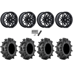 Terminator MAX 30x10-14 (6ply) Tires on MSA M52 Radar Gloss Black Wheels
