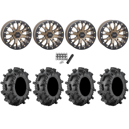 Terminator MAX 30x10-14 (6ply) Tires on System 3 Offroad ST-3 Bronze Wheels