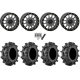 Terminator MAX 30x10-14 (6ply) Tires on System 3 Offroad SB-5 Gunmetal Grey Beadlock Wheels