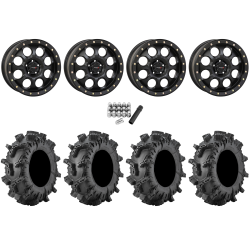 Terminator MAX 30x10-14 (6ply) Tires on System 3 Offroad SB-7 Matte Black Beadlock Wheels