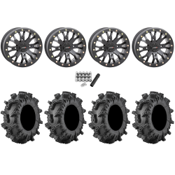 Terminator MAX 30x10-14 (6ply) Tires on System 3 Offroad ST-3 Matte Black Wheels
