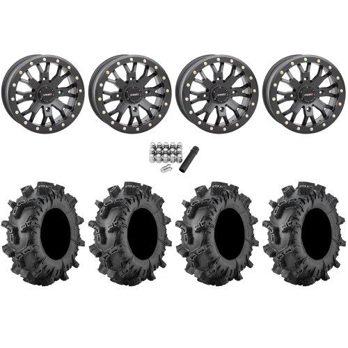 Terminator MAX 30x10-14 (6ply) Tires on System 3 Offroad ST-3 Matte Black Wheels