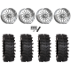 System 3 XT400W 44x12-24 Tires on MSA Breakout Polished (24x10) Forged Wheels