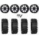 System 3 XT400W 37x12-24 Tires on MSA M54 Spark Gloss Black (24x10) Wheels