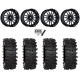 System 3 XT400W 35x12-24 Tires on MSA M55 Commander Gloss Black Milled (24x10) Wheels
