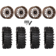 System 3 XT400W 35x12-24 Tires on MSA M55 Commander Gloss Bronze Milled (24x10) Wheels