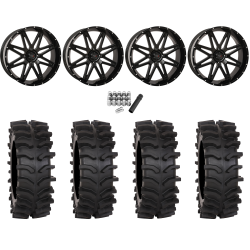 System 3 XT400W 37x12-24 Tires on ST-7 Gloss Black (24x9) Wheels