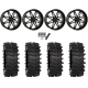 System 3 XT400W 37x12-24 Tires on ST-7 Gloss Black Milled (24x9) Wheels