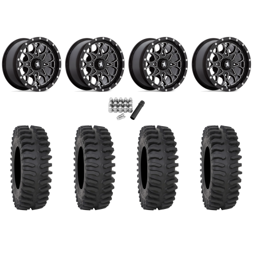 System 3 XT400 28x10-14 Tires on MSA M45 Portal Gloss Black Milled Wheels System 3 XT400 28x10-14 Tires on MSA M45 Portal Gloss Black Milled Wheels