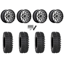 System 3 XT400 27x10-14 Tires on MSA M45 Portal Machined Wheels