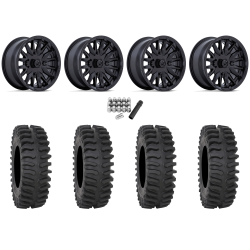 System 3 XT400 27x10-14 Tires on MSA M49 Creed Matte Black Wheels