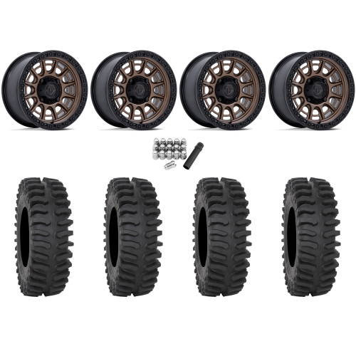 System 3 XT400 30x10-15 Tires on Fuel Cycle Matte Bronze Wheels System 3 XT400 30x10-15 Tires on Fuel Cycle Matte Bronze Wheels