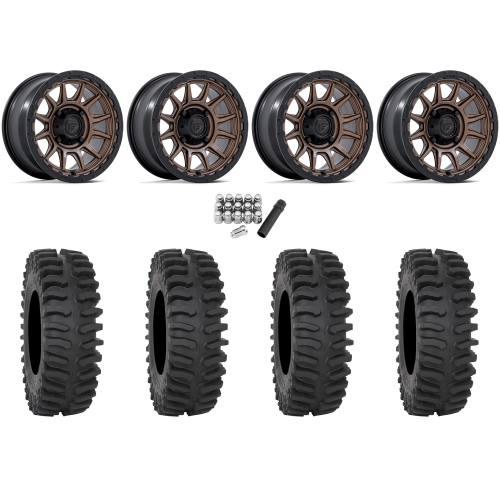 System 3 XT400 32x10-15 Tires on Fuel Piston Matte Bronze Wheels System 3 XT400 32x10-15 Tires on Fuel Piston Matte Bronze Wheels