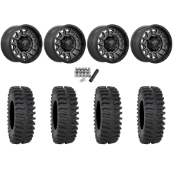 System 3 XT400 30x10-15 Tires on MSA M55 Commander Matte Gunmetal Wheels