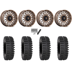 System 3 XT400 35x9.5-20 Tires on MSA M50 Clubber Matte Bronze Wheels