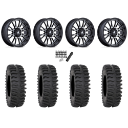 System 3 XT400 33x9.5-20 Tires on MSA M51 Thunderlips Machined Wheels