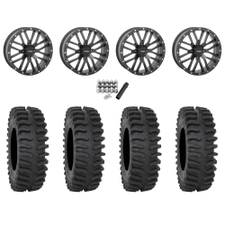 System 3 XT400 33x9.5-20 Tires on System 3 Offroad ST-3 Matte Black Wheels