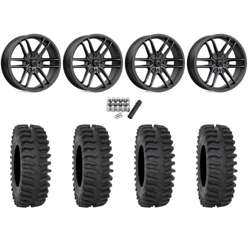 System 3 XT400 35x10-18 Tires on MSA M43 Fang Titanium Tint Wheels