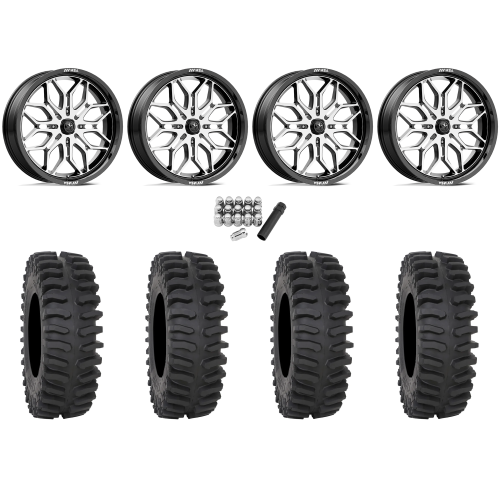 System 3 XT400 35x10-18 Tires on MSA M47 Sniper Machined Wheels