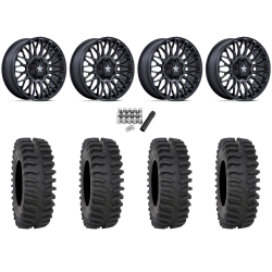 System 3 XT400 35x9.5-20 Tires on MSA M50 Clubber Matte Black DDT Wheels