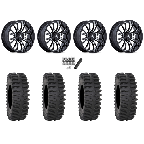 System 3 XT400 37x9.5-22 Tires on MSA M51 Thunderlips Machined Wheels