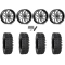 System 3 XT400 40x9.5-24 Tires on MSA M47 Sniper Gloss Black Milled Wheels