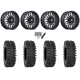 System 3 XT400 40x9.5-24 Tires on MSA M50 Clubber Matte Black DDT Wheels