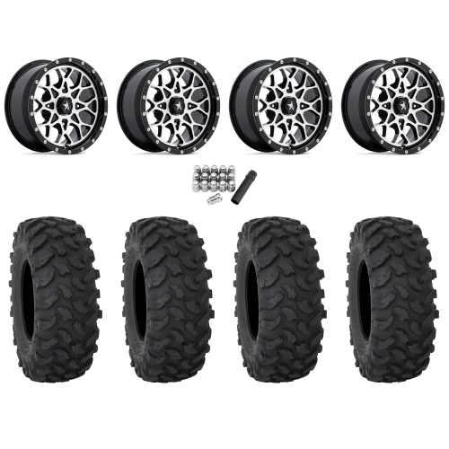 System 3 XTR370 28x10-14 Tires on MSA M45 Portal Machined Wheels