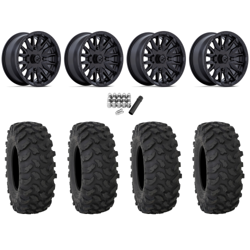 System 3 XTR370 30x10-14 Tires on MSA M49 Creed Matte Black Wheels