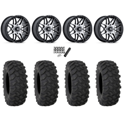 System 3 XTR370 28x10-14 Tires on MSA M52 Radar Machined Wheels