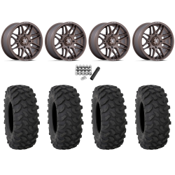 System 3 XTR370 28x10-14 Tires on MSA M52 Radar Matte Bronze Wheels