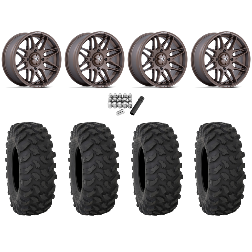 System 3 XTR370 30x10-14 Tires on MSA M52 Radar Matte Bronze Wheels