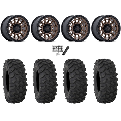 System 3 XTR370 32x10-15 Tires on Fuel Cycle Matte Bronze Wheels