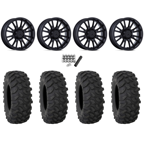 System 3 XTR370 35x10-15 Tires on MSA M51 Thunderlips Matte Black Wheels
