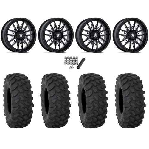 System 3 XTR370 32x10-15 Tires on MSA M55 Commander Gloss Black Milled Wheels