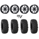 System 3 XTR370 35x10-18 Tires on MSA M54 Spark Gloss Black Milled Wheels