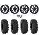 System 3 XTR370 35x10-18 Tires on MSA M54 Spark Gloss Black Wheels